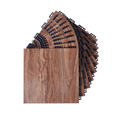 Interlocking Dance Floor Tiles, Cushioned, 9 Pack, 12.4 In