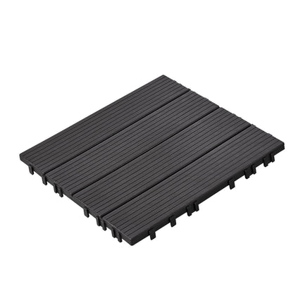 Interlocking Deck Tiles, 54-Pack, 12x12 Waterproof, Dark Gray