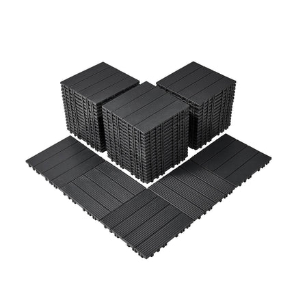 Interlocking Deck Tiles, 54-Pack, 12x12 Waterproof, Dark Gray