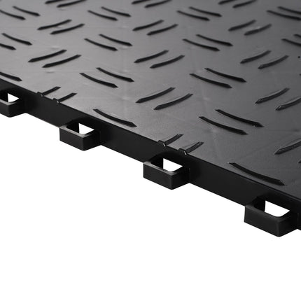 Interlocking Garage Floor Tiles 12 x 12, 50-Pack, Black