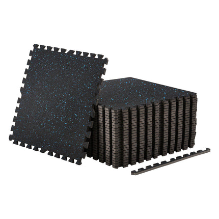 Interlocking Gym Floor Mats, 24-Pack, 24x24 in, 14mm