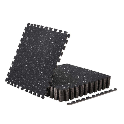 Interlocking Gym Floor Mats, 24-Piece EVA Foam 10mm