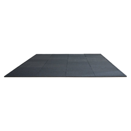Interlocking Gym Floor Tiles, 0.56 In, 48 Sq Ft Coverage