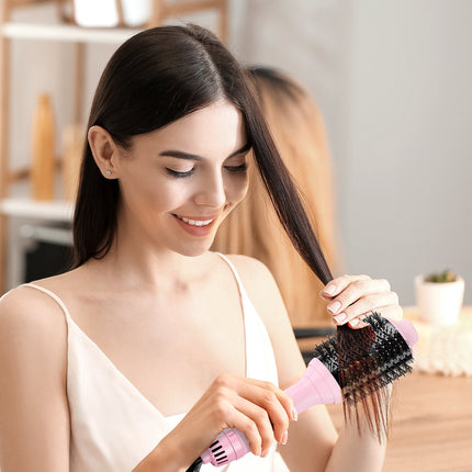 Ionic Blow Dryer Brush, 4-In-1, 2 Heads, 4 Settings