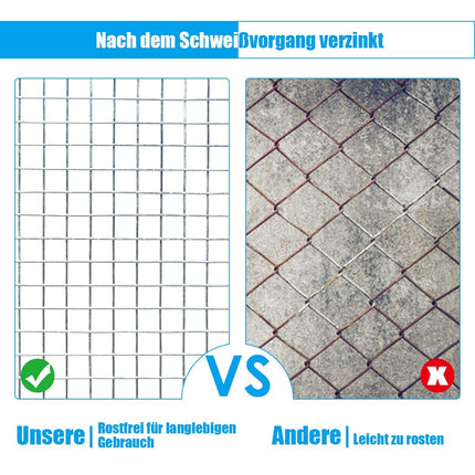 Iron Mesh 0.9x15m, 7mm Openings, Rust-Resistant Fence
