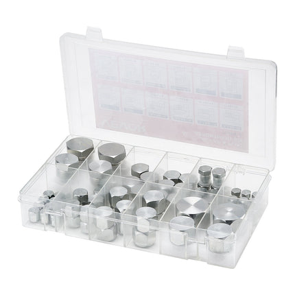 JIC Hydraulic Cap And Plug Kit, 72-Piece, 37 Flare