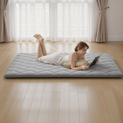 Japanese Tatami Floor Mattress, Queen, Foldable 3.5 In