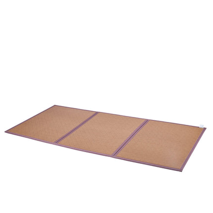 Japanese Tatami Mat 80 x 39 in, Foldable Rattan, Non-Slip
