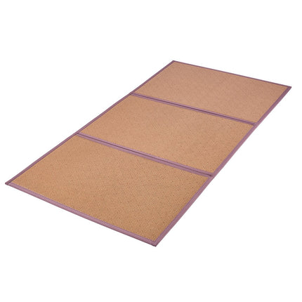 Japanese Tatami Mat 80 x 39 in, Foldable Rattan, Non-Slip