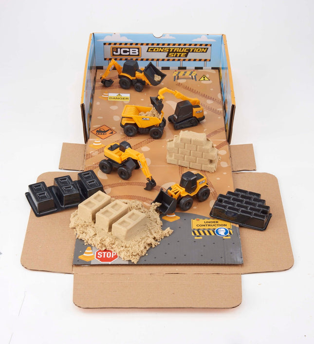 Jcb Mini Machines Playset With Sand And 5 Cars