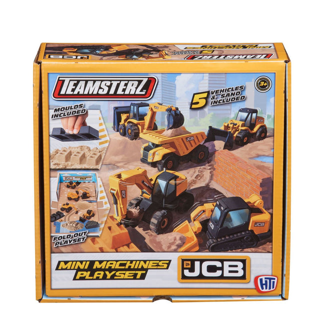 Jcb Mini Machines Playset With Sand And 5 Cars