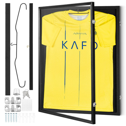 Jersey Display Shadow Box 24x32, Lockable, 98% UV Glass
