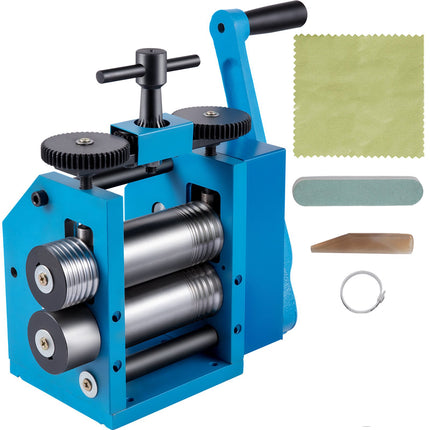 Jewelry Rolling Mill 3-Inch, Manual 0.1–7mm Sheet Wire