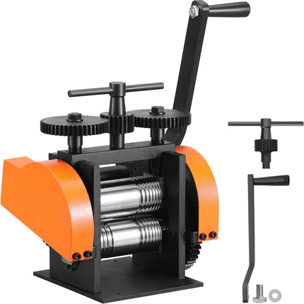 Jewelry Rolling Mill 45mm, 3-in-1, 0–6mm Adjust