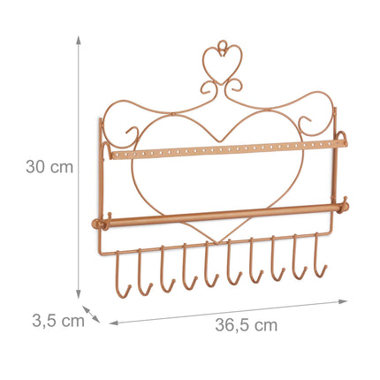 Jewelry holder for wall