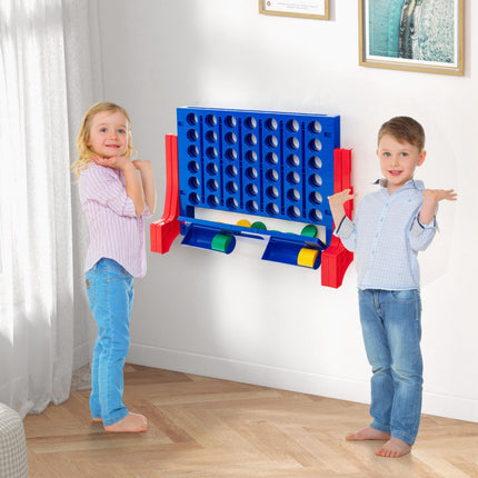 Jumbo Connect Four Game Set, 42 Coins, Carry Bag