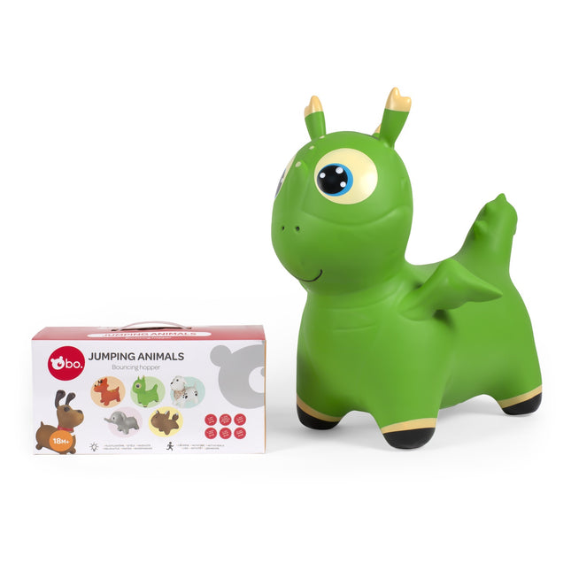 Skákací zvířátko - zelený dinosaurus pro děti