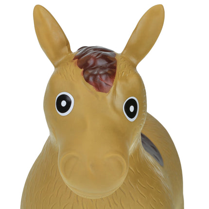 Jumping horse in light brown