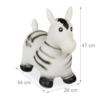 Jumping zebra