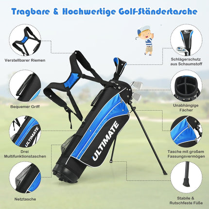 Juniorská golfová sada, 5 ks s bagem, pro věk 8-10 let