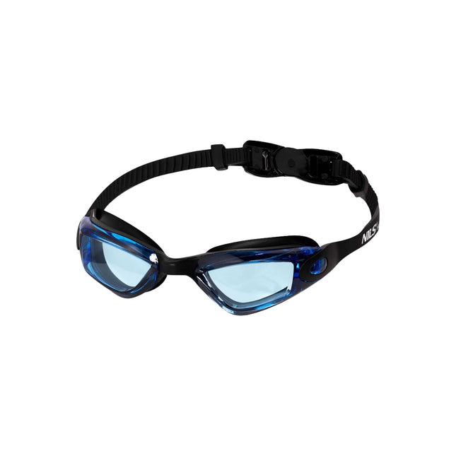 Junior zwembril, zwart/blauw, anti-condens lens