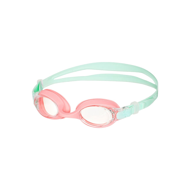 Junior zwembril, mint/roze, anti-condens lens