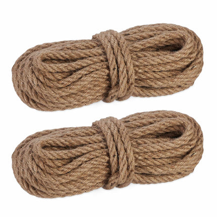 Jutová šňůra 10 mm x 15 m, sada 2 ks