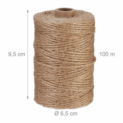 Jute cable 2 mm x 100 m set of 4