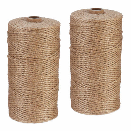 Jutová šňůra 2 mm x 250 m, sada 2 ks