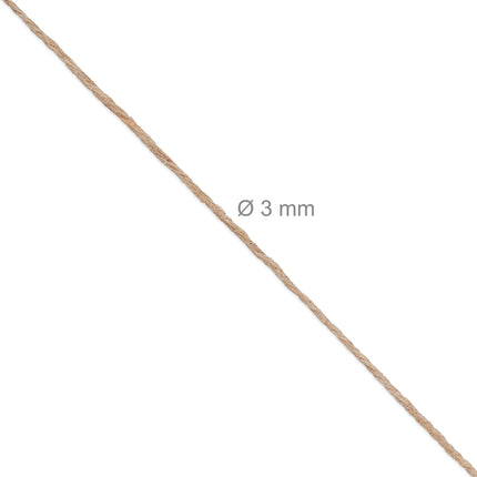 Jutová šňůra 3 mm x 300 m, sada 2 ks