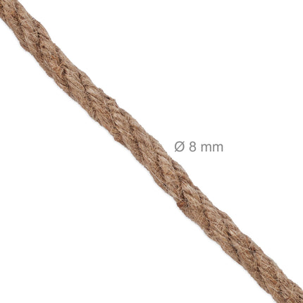 Jute rope 8 mm x 10 m set of 3