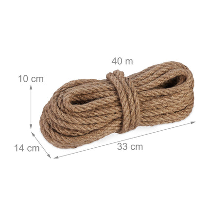 Jutové lano 8 mm x 40 m