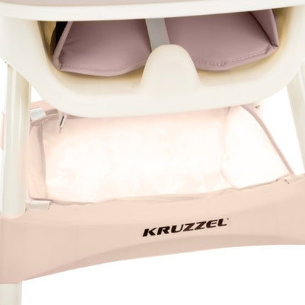 Jídelní židlička KRUZZEL - růžová
