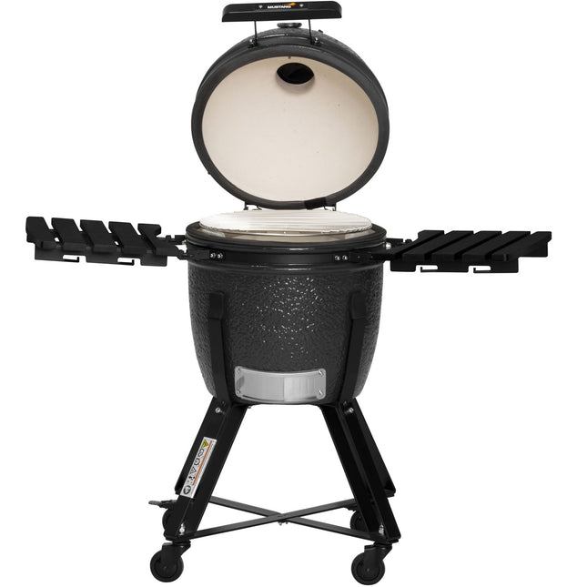 Keramický gril na dřevěné uhlí Kamado, 18", nerezový rošt