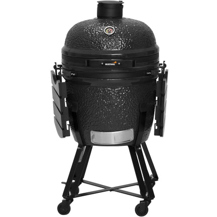 Keramický gril na dřevěné uhlí Kamado, nerezový rošt 47 cm