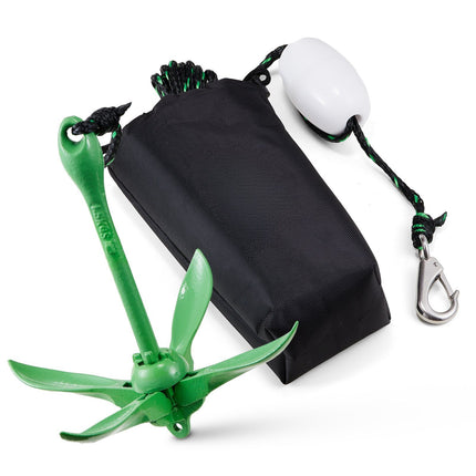 Kayak Anchor Kit, 3.5 lb Folding Anchor, 26 ft Rope