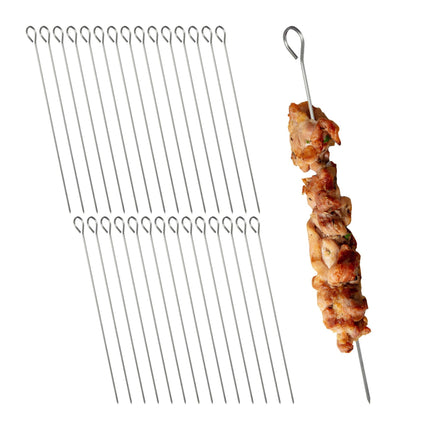 Nerezové jehly na kebab, 30 ks