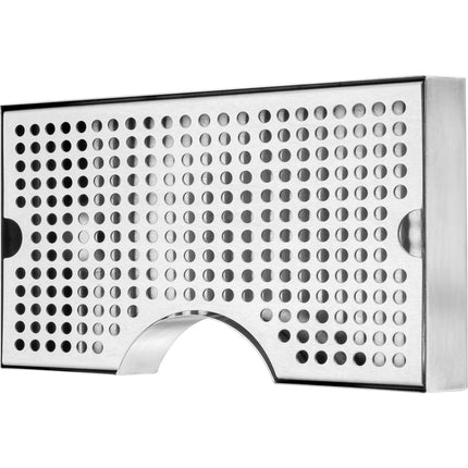Kegerator Beer Drip Tray, 304 Stainless, 12 x 7 in