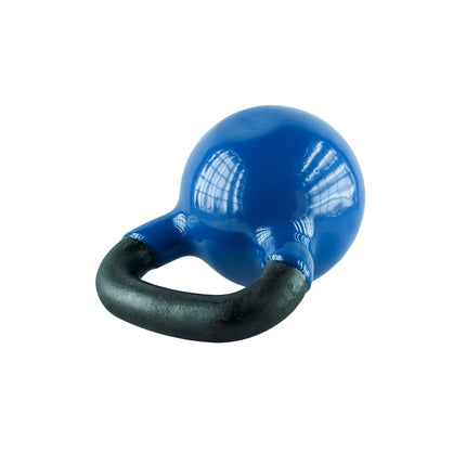 Kettlebell, litina, 4 kg, modrá
