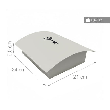 Skříňka na klíče, magnetické zavírání, pro 9 klíčů