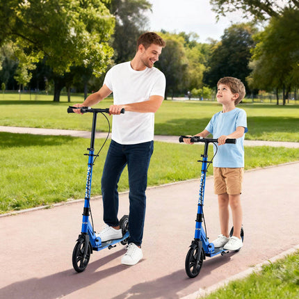 Kick Scooter, 2-Wheel, Adjustable, Foldable, 8-Inch Wheels