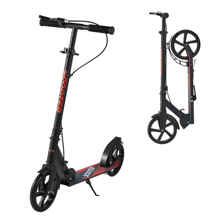 Kick Scooter, 2-Wheel, Adjustable Handlebar, Foldable, Black