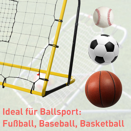 Odrazová stěna se sítí – multisport, odolná, 184x63x123 cm