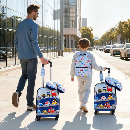 Kids 5-Piece Carry-On Luggage Set, 18-Inch Truck