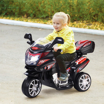 Dětská elektrická motorka 6V, tříkolová, hudba, LED