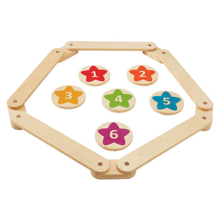 Kids Balance Beam Set, 6-Piece Wooden Montessori Boards