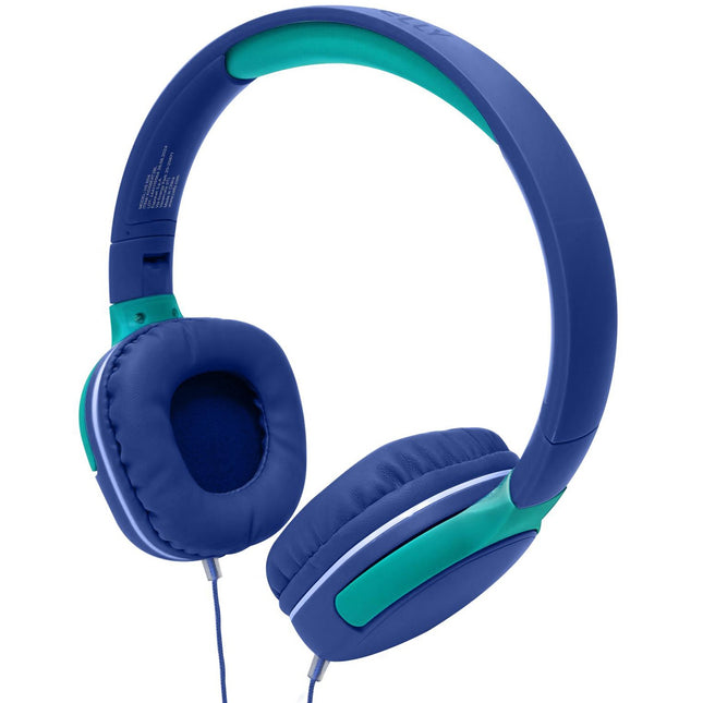 KidsBeat 2 sluchátka s omezenou hlasitostí max 85dB, konektor 3.5mm, modrá