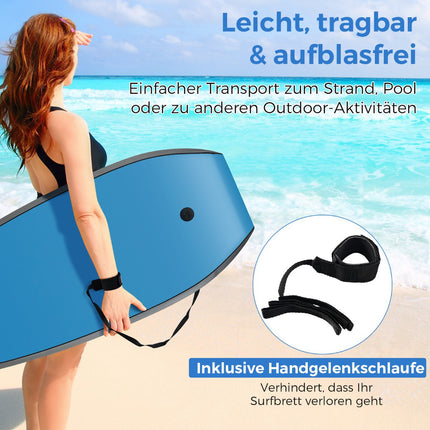 Dětský bodyboard 104cm s EPS jádrem a poutkem na zápěstí