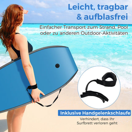 Dětský bodyboard 84cm s EPS jádrem, XPE povrchem a HDPE spodkem