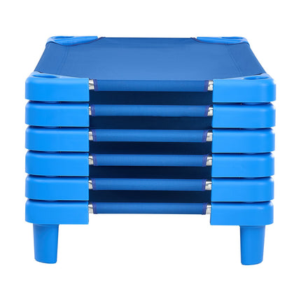 Kids Daycare Nap Cots, Stackable 6-Pack, 40 x 23 in